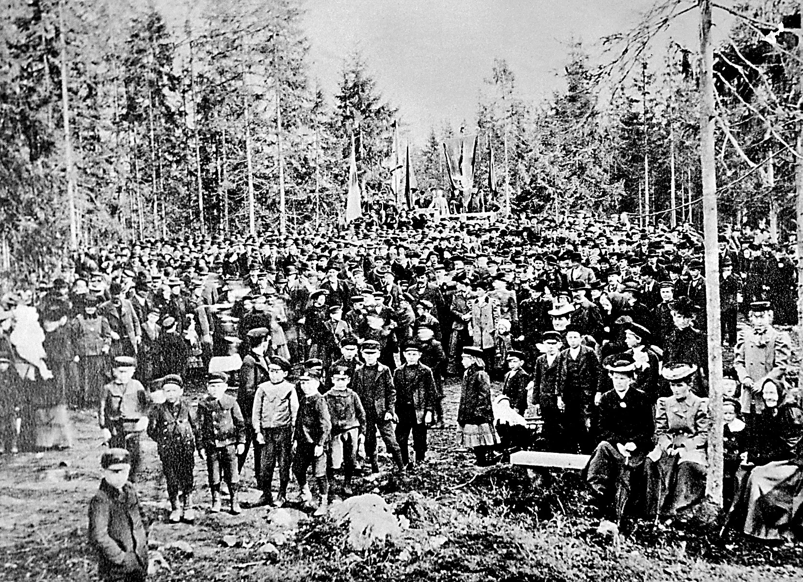Första demonstrationsmötet i Hofors år 1907